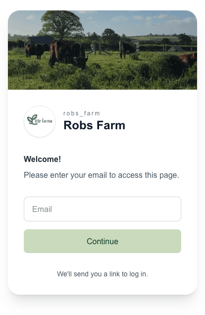 Little Farma login screen